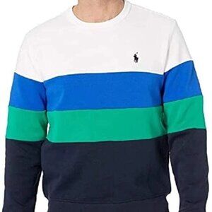Polo Ralph Lauren Double Knit Crew Sweater White Multi
